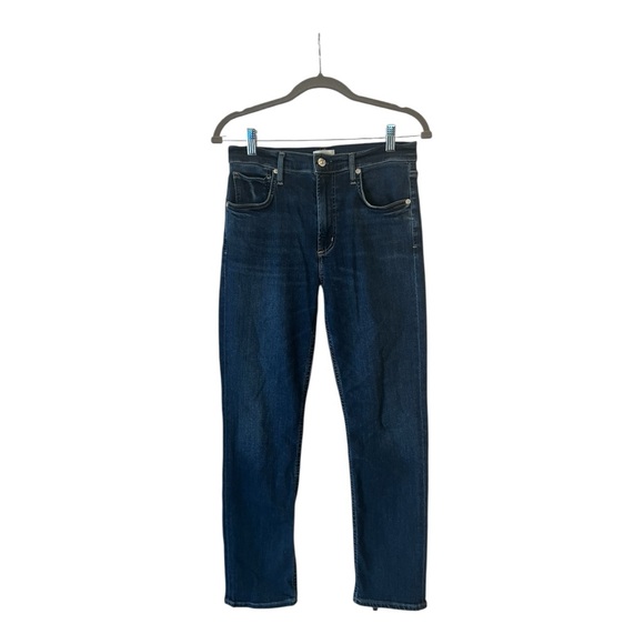CITIZENS OF HUMANITY Isola High Rise Straight Crop Dark Jeans Women's Size 28 - Picture 3 of 16